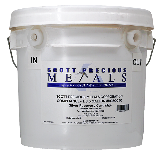 Scott Precious Metals 3.5 Gallon Silver Recovery Cartridge for Gravity Applications