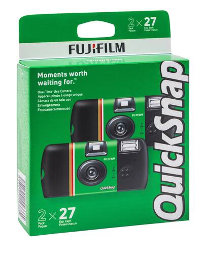 Fuji Quicksnap Flash, Single Use Camera, ISO 400 - 27 Exp, 2-Pack