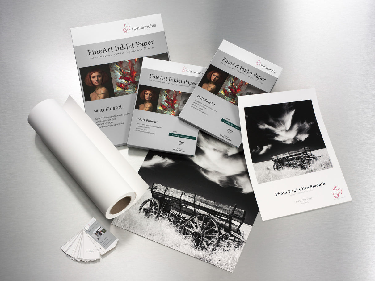 Hahnemuhle Photo Rag Ultra Smooth Paper, 305 gsm 8.5" x 11" / 25