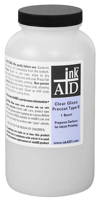 InkAID PreCoating for Ink Jet, Clear Gloss Type II, Pint