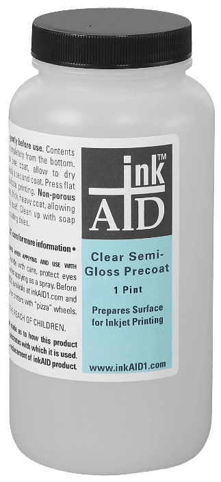 InkAID PreCoating for Ink Jet, Clear Semi-Gloss, Pint