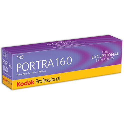 Kodak Professional Portra 160, ISO 160 Color Print Film, 35mm 36 exp — 5-Pack
