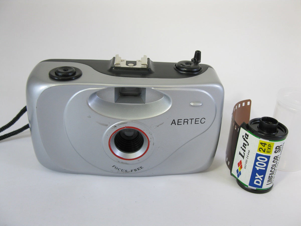 AERTEC 35mm Film Camera with 24 Exposure, ISO 100 Color Film —Sh*tty Crappy Camera Special