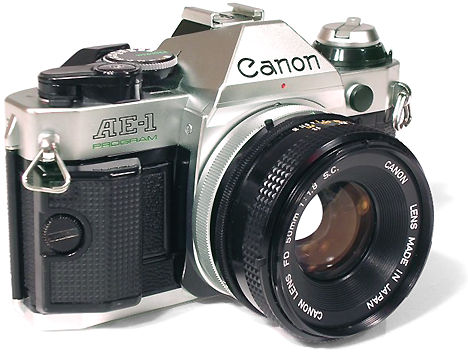Canon AE-1, PROGRAM, 35mm Camera with 50mm Lens —Student —Used