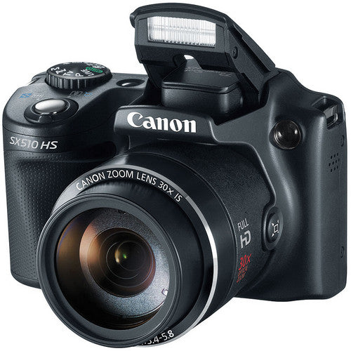 Canon Powershot SX510 HS Camera, Black - Refurbished