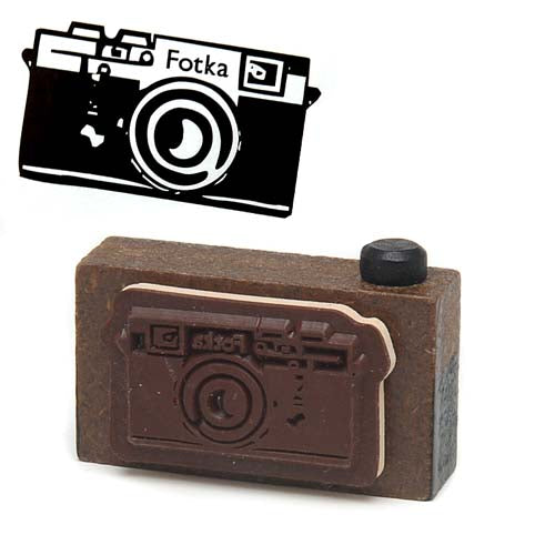 Decole Poulain Retro Camera Rubber Stamp