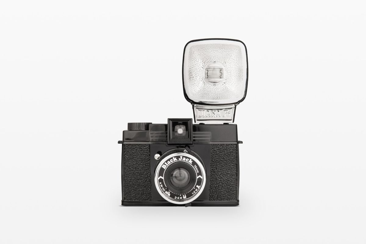Lomography Diana F+ Camera & Flash, Black Jack