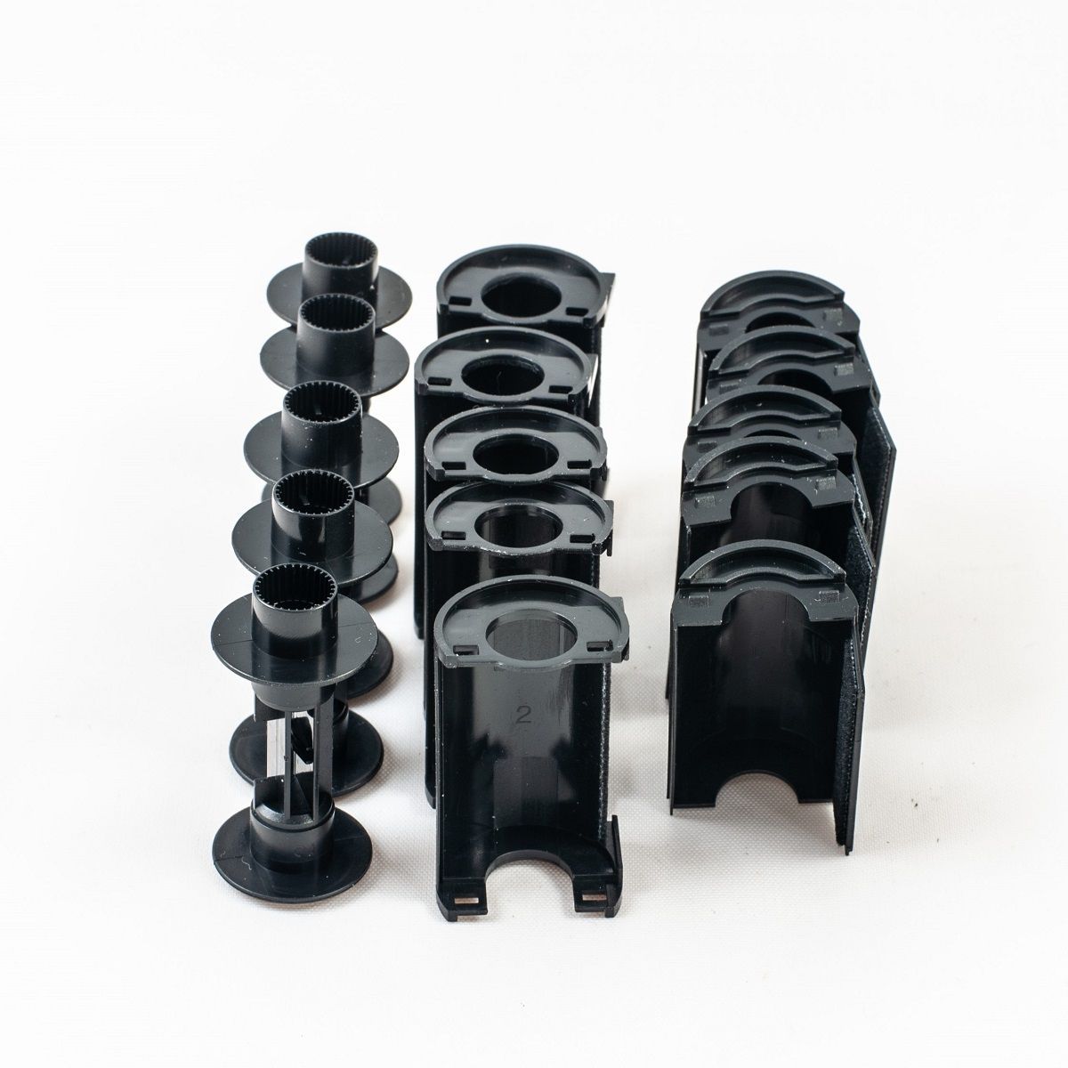 Reloadable 35mm Cartridges, Split with Core Reel, by Flic Pic, 5 Piece