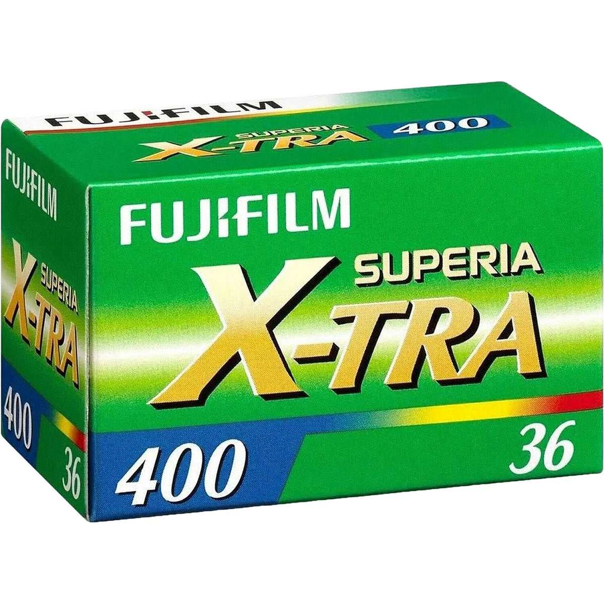 Fujifilm Fujicolor Superia X-TRA 400 ISO 35mm 36 Exposures Film Fresh Green Box