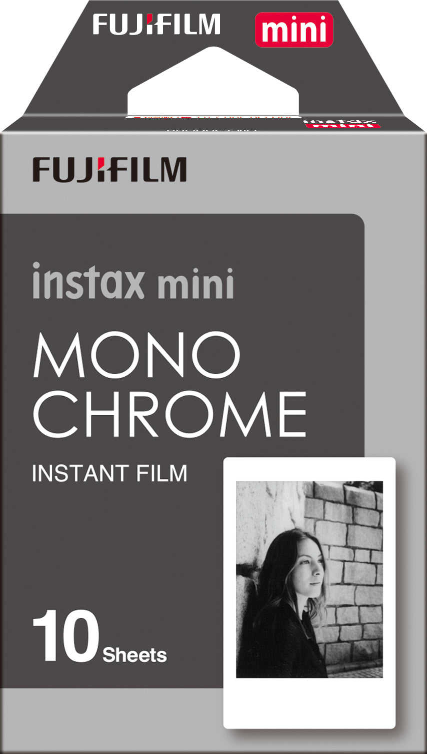 FujiFilm INSTAX MONOCHROME Mini Instant Film, 10 Pack, 09/2018 Dated