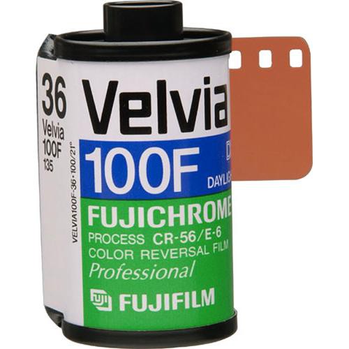 Fujifilm RVP 135-36 Fujichrome Velvia 100-F Professional Color Slide (Transparency) Film