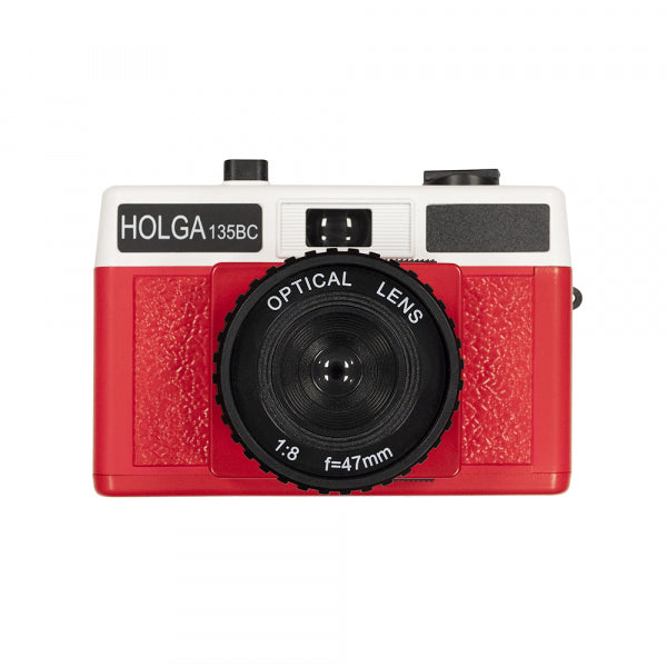 Holga 135BC 35mm Film Camera, Red/White