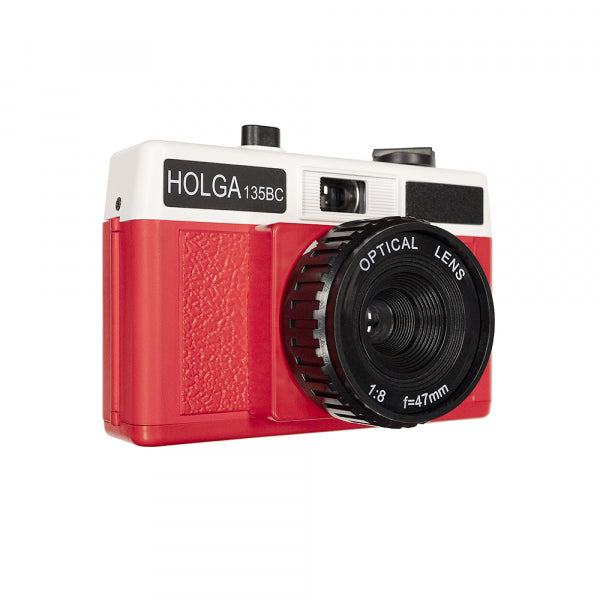 Holga 135BC 35mm Film Camera, Red/White