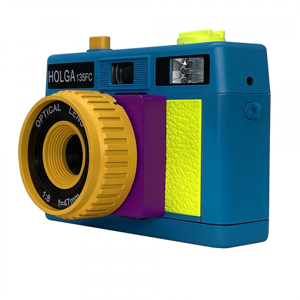 Holga 135FC 35mm Film Camera with flash - Retro Neon