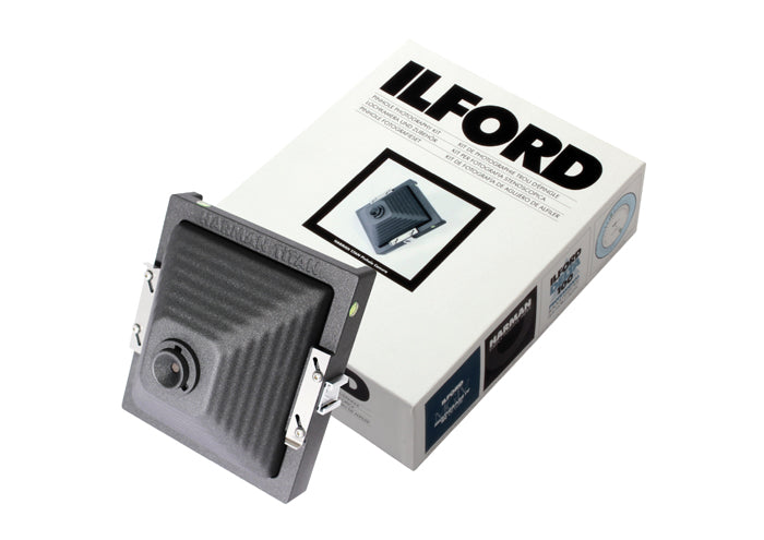 ILFORD Pinhole Photography Kit featuring a HARMAN TiTAN Pinhole Camera