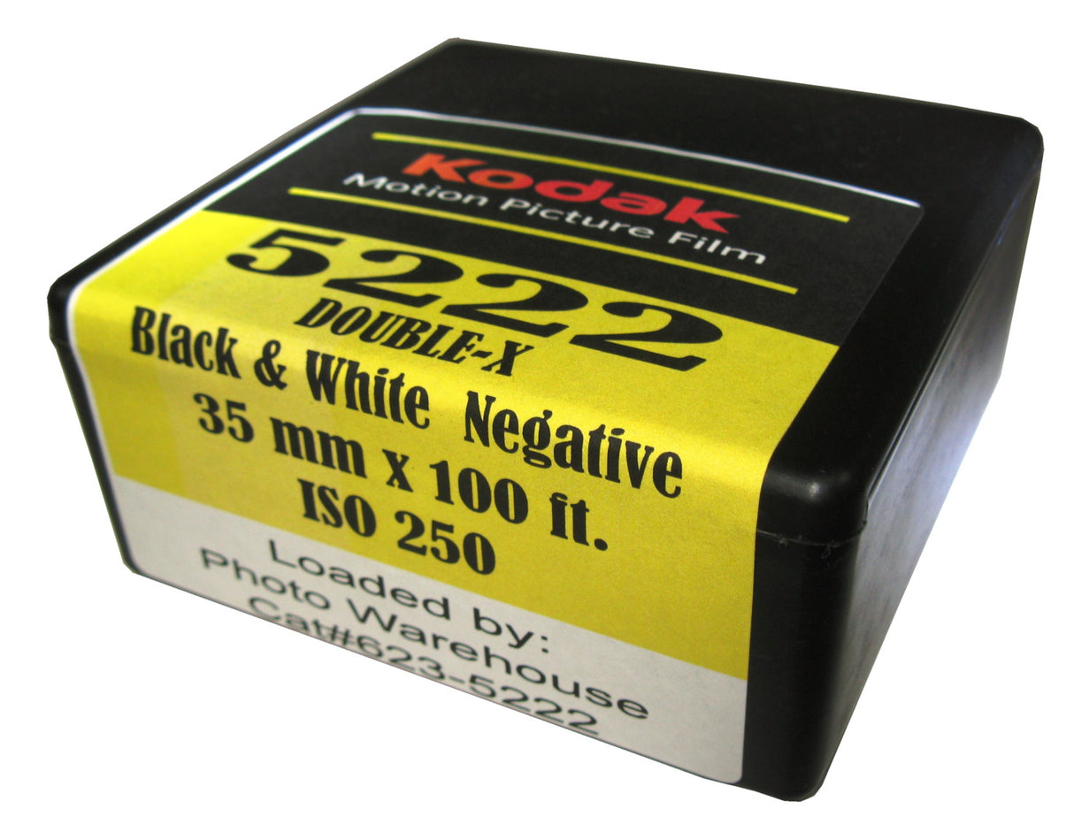 Kodak 5222 Double-X, Black & White Film, 35mm x 100 ft Roll ISO 250