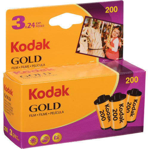 Kodak Gold 35mm ISO 200 24 Exp —3 Pack