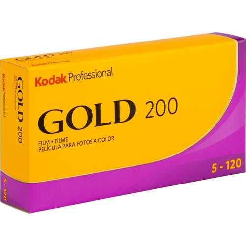 Kodak Gold 200, 120 Format, 5-Pack