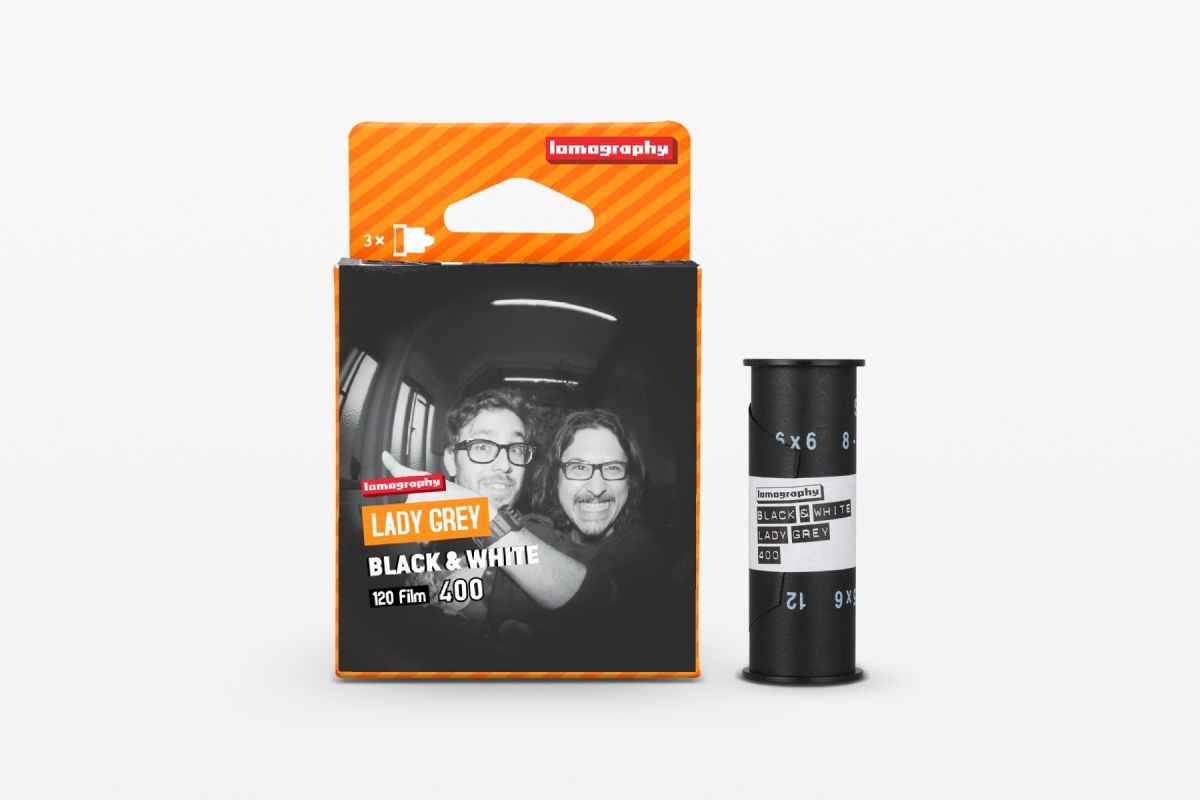 Lomography Lady Grey, ISO 400, 120 Format, B&W Film — 3-Pack