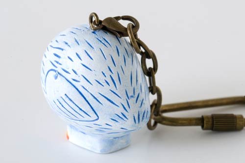 Owl/Bird Mini-animal Key Ring, Lisa Larson