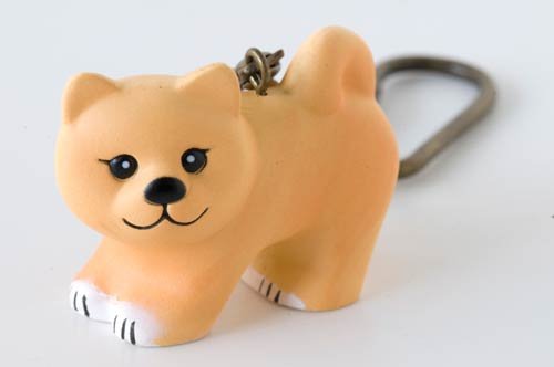 Shiba Dog Mini-animal Key Ring, Lisa Larson