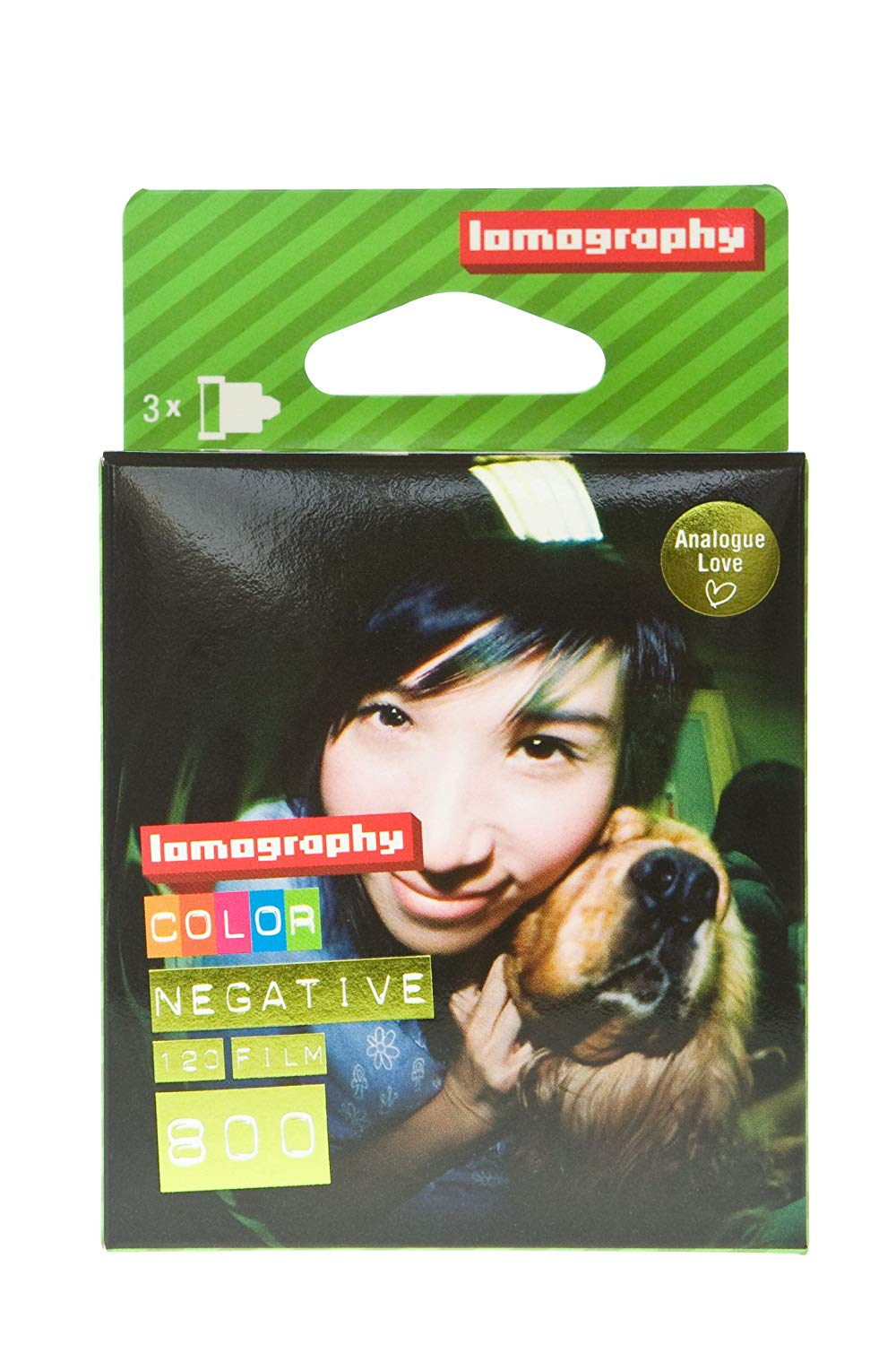 Lomography ISO 800 Color Negative Film, 120 Format, 3 Pack