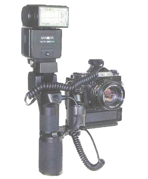 Minolta X-700, Ultimate Outfit, 50mm 1.4 Lens, Power Grip 2, MD1, 360PX, Cables —Student —Used