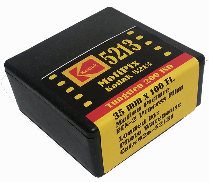 MotiPix Kodak 5213, 35 mm x 100 Ft., Motion Picture ECN-2 Process Film, 200T