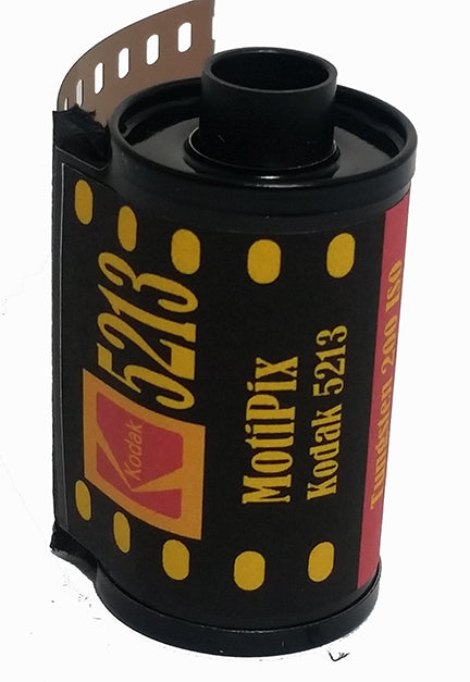 MotiPix Kodak 5213, 35 mm x 36 Exp, Motion Picture ECN-2 Process Film, 200T
