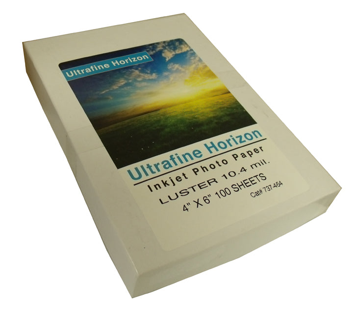 Ultrafine Horizon Professional Grade Photo Quality Lustre 10.4mil Paper 4 x 6 / 100