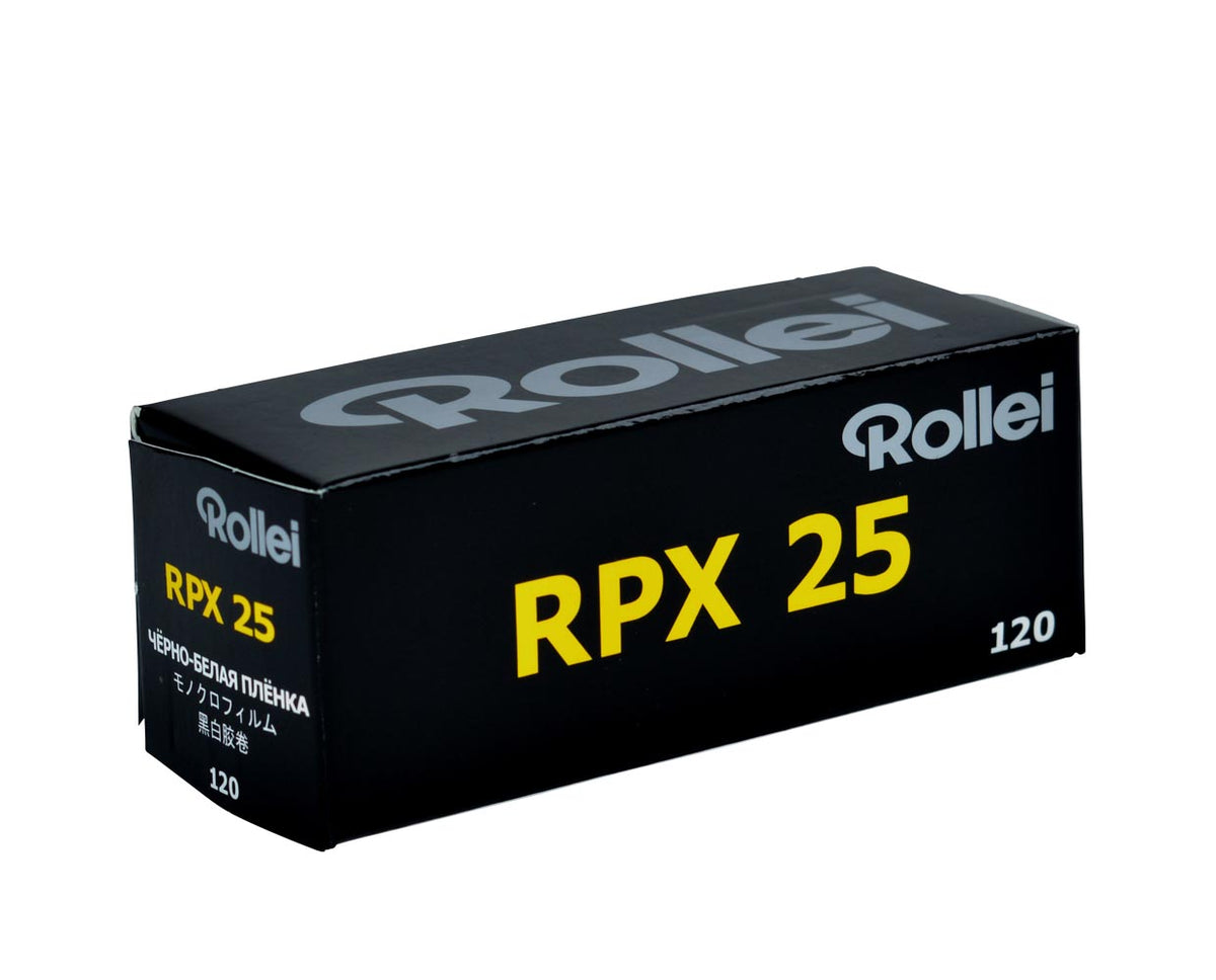 Rollei RPX 25 Black and White Negative Film, 120 Format