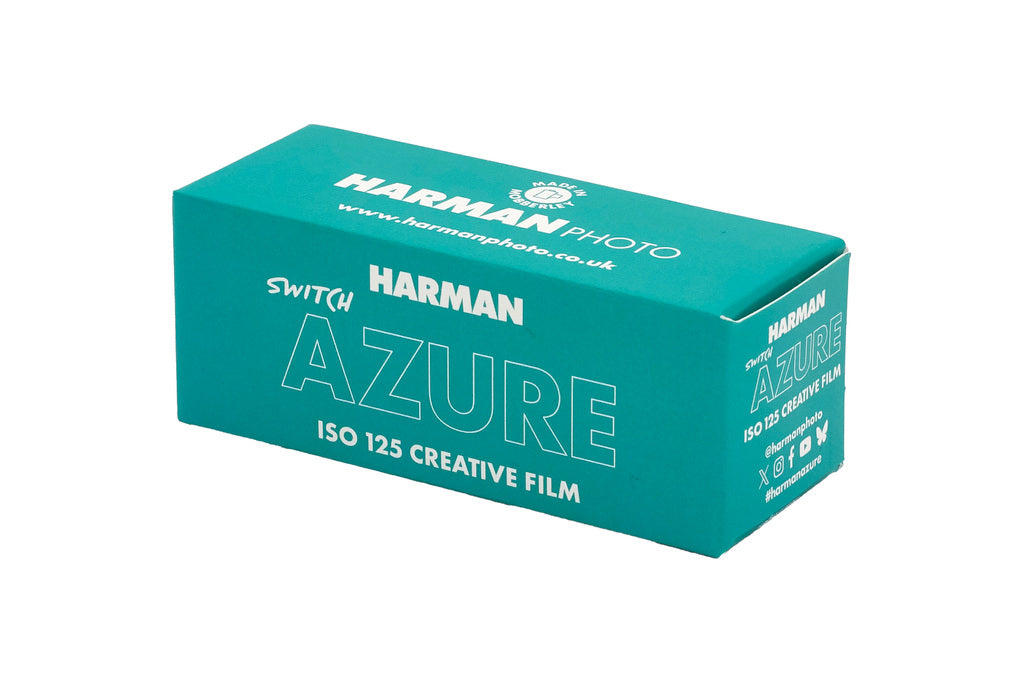 Harman Switch Azure ISO 125, 120 Format, Color Negative Film