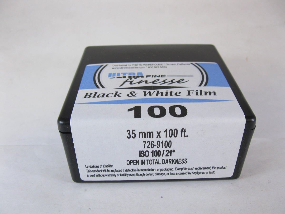 Ultrafine Finesse 100 35mm x 100 ft Black and White Film