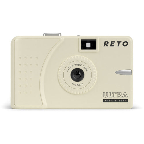 Ultrafine RETO Ultra Wide & Slim 35 MM Camera with 22 mm Lens, Cream