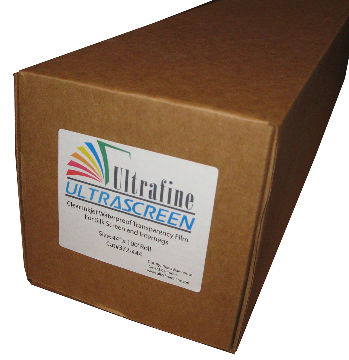 Ultrafine ULTRASCREEN, Clear Waterproof Inkjet Film, 44"x 100' Roll