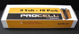 Duracell Pro Cell 9 Volt Battery, 10-Pack