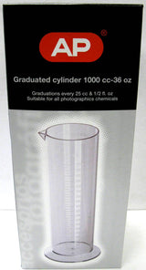 1000cc / 36 oz. AP Plastic Graduated Cylinder