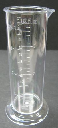100cc / 3.5 oz. AP Plastic Graduated Cylinder