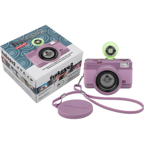Lomography Fisheye No. 2 Camera, 35 mm, 170 Degree Lens, Grape Jam Color
