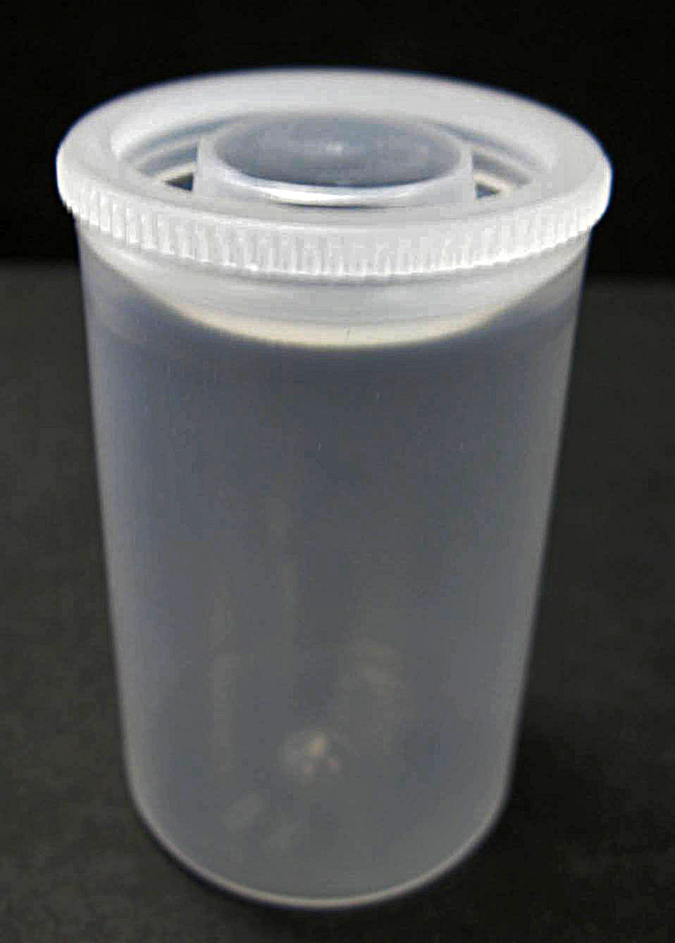 Clear 35mm Film Tubs/Canisters with Caps, 50 Pack