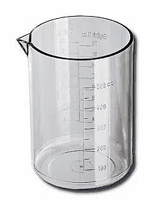 500cc / 16 oz. AP Plastic Graduated Vessel