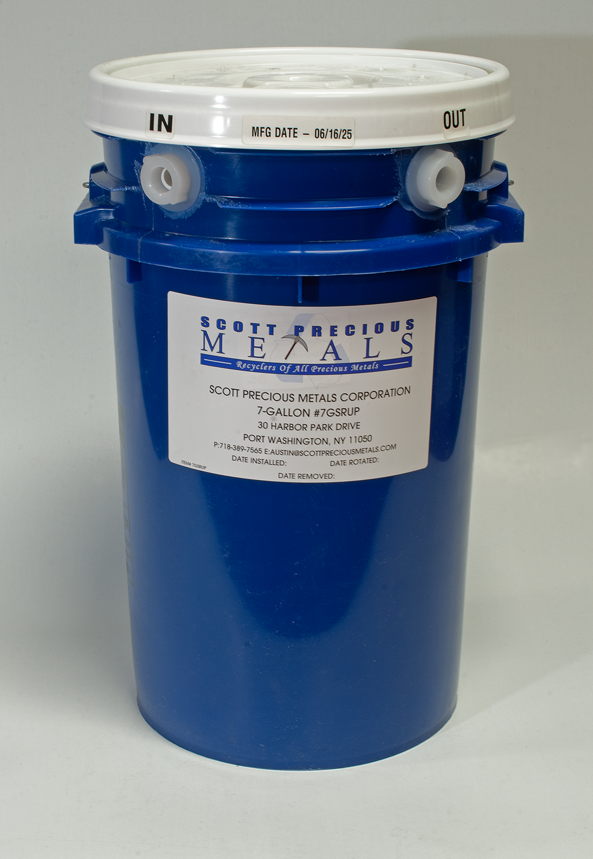 Scott Precious Metals 7-Gallon Silver Recovery Cartridge for Pumping Applications