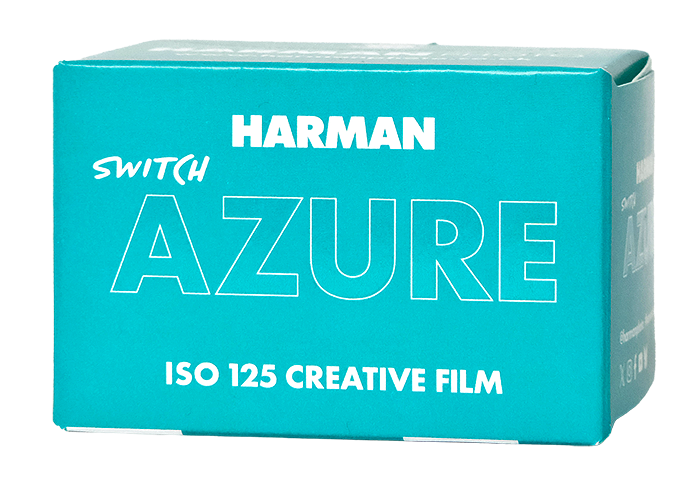 Harman Switch Azure ISO 125, 135-36 exp, Color Negative Film