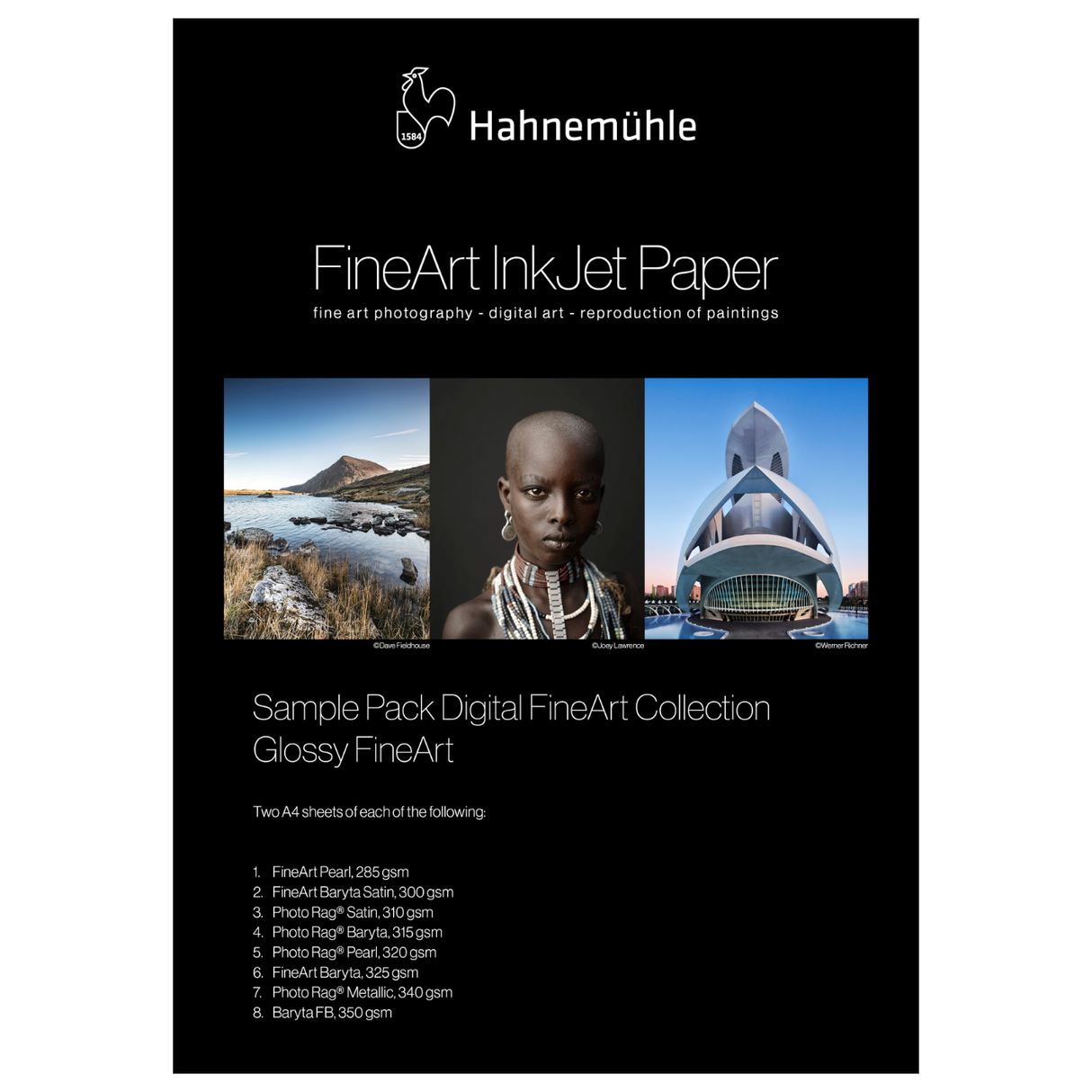 Hahnemuhle Glossy FineArt Sample Pack 8.5" x 11"