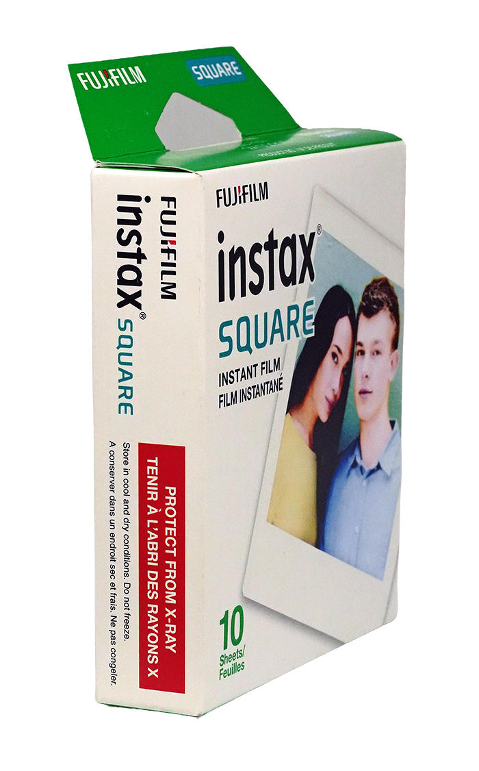 Fujifilm Instax Square, Instant Print Film, 10 Exposures, Cold-Stored, Dated 07/2020