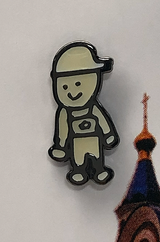 Powershovel Photographer with Baseball Cap Pin