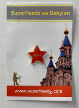 Powershovel Red Star Pin