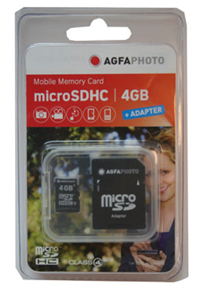 Agfa 4 GB Micro SD Digital Memory Secure Digital Card