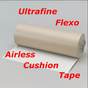 Flexographic Airless Cushion Tape, 10" x 75' Roll