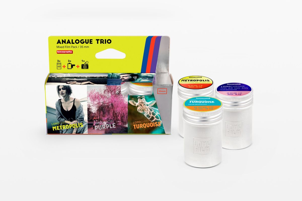 Lomography Analogue Trio, Experimental Color Print Film Collection, ISO 100–400 35mm
